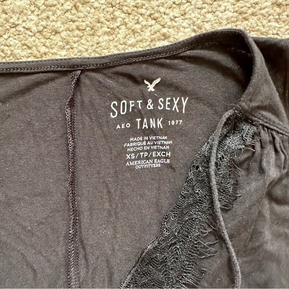 American Eagle Black Tank Top - Picture 3 of 4